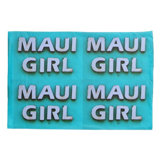 Housse D'oreillers motif vert fille maui (Dos)