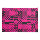 Housse D'oreillers Motifs mélangés rose noir (Dos)