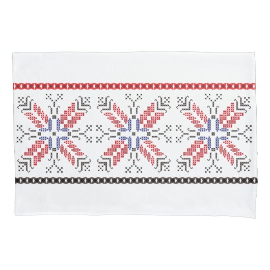 Housse D'oreillers Motifs roumains traditionnels Roumanie 1 d'art (devant)