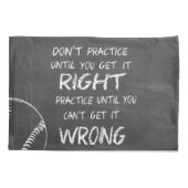 Housse D'oreillers Motivation pour Baseball (Dos)