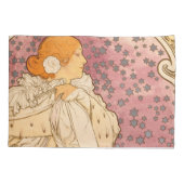 Housse D'oreillers Mucha Art nouveau femme beauté (Dos)