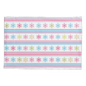 Housse D'oreillers Multi-color snowflakes (Dos)
