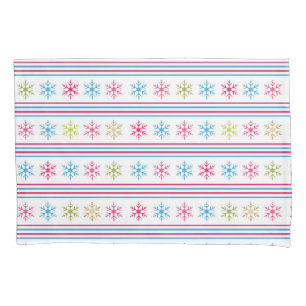 Housse D'oreillers Multi-color snowflakes