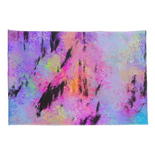 Housse D'oreillers Multicolor Abstrait (Dos-Droit)