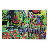 Housse D'oreillers Mur de graffitis : Hip hop urbain (Dos)