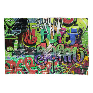 Housse D'oreillers Mur de graffitis : Hip hop urbain