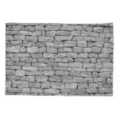 Housse D'oreillers Mur en pierre grise, arrière - plan abstrait. (Dos)