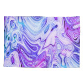 Housse D'oreillers murmure fantomatique, pastel marbré : (Dos-gauche)