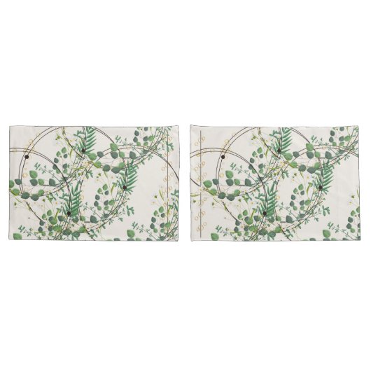 Housse D'oreillers Murugi Luxe Lits Golden Grove Pair (Dos-Set)