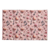 Housse D'oreillers Musical Hearts Valentines Pattern (Dos)
