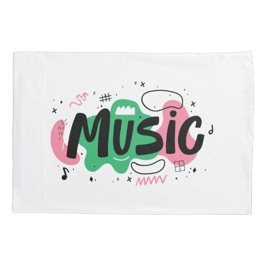Housse D'oreillers musique (Dos)