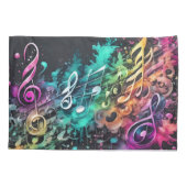 Housse D'oreillers musique graffiti (Dos)