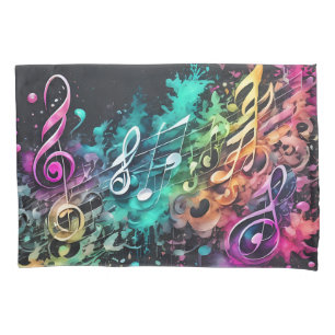 Housse D'oreillers musique graffiti