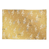 Housse D'oreillers musique, musique, note, blanc, mélodie, clef, son, (Dos)