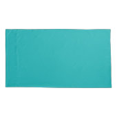 Housse D'oreillers Mydeas | Couleur solide cristal sous-marine (Dos-gauche)