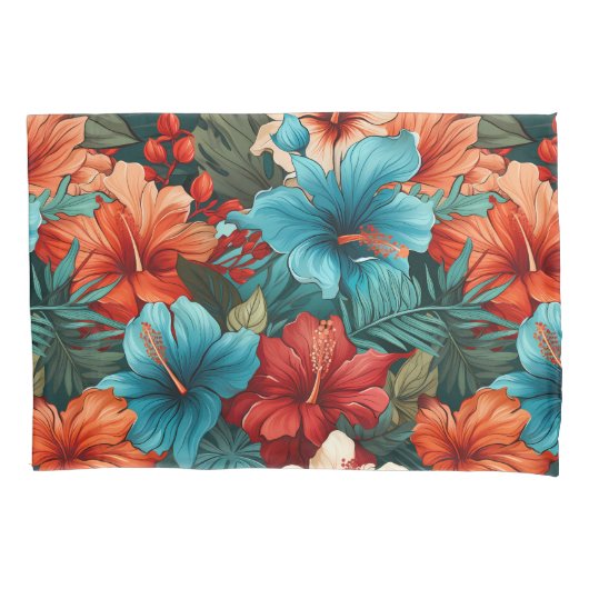 Housse D'oreillers N° 30 Motif floral (devant)