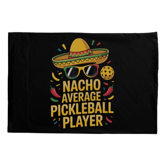 Housse D'oreillers Nacho Average Pickleball Player (Dos)