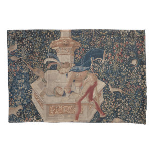 Housse D'oreillers Narcisse au Puits, Tapisserie Médiévale
