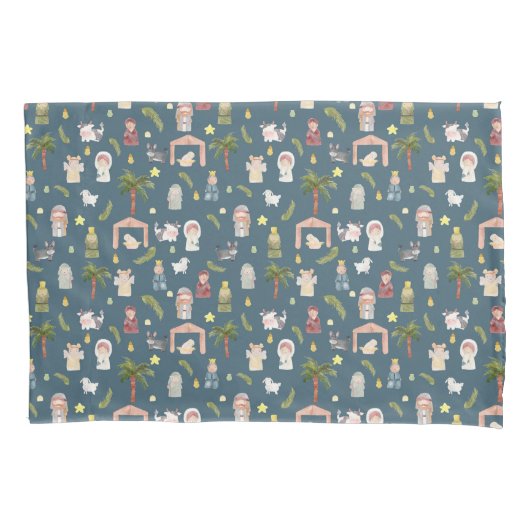 Housse D'oreillers Nativité Noël Coussin de la Marine Coque (devant)