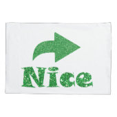 Housse D'oreillers Naughty ou Nice drôle Noël (Dos-gauche)