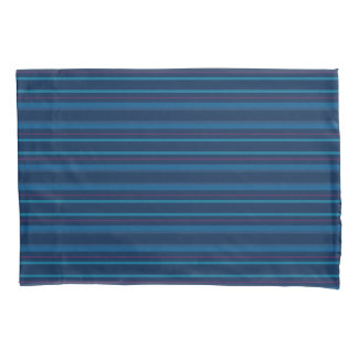 Housse D'oreillers Navy Blue Lines Stripes Pillow Case Nautical