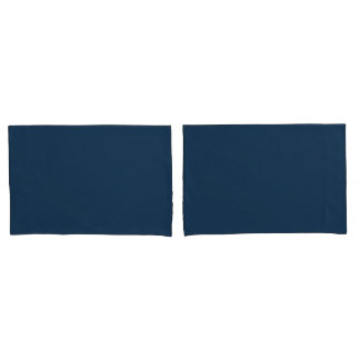 Housse D'oreillers Navy Blue Pillowcases – Solid Color Bedroom Pillow