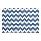 Housse D'oreillers Navy Zigzag, Navy Chevron, Motif géométrique (devant)