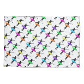 Housse D'oreillers Neon Tutu Ballerina Ballet Pointe Danse Silhouette (Dos)