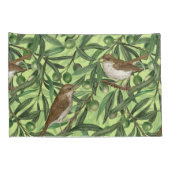 Housse D'oreillers Nightingales dans l'olivier 2 (Dos-Droit)