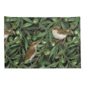 Housse D'oreillers Nightingales dans l'olivier 3 (Dos-Droit)