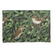 Housse D'oreillers Nightingales dans l'olivier 3 (devant-Droit)