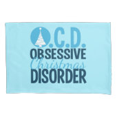 Housse D'oreillers Noël d'OCD (bleu) (devant)