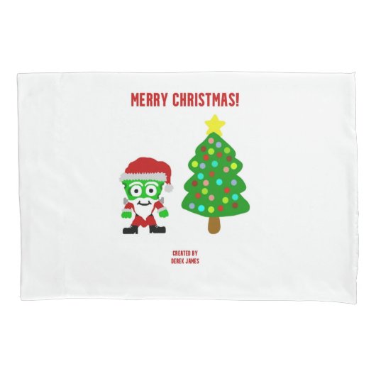 Housse D'oreillers Noël FrankenFromage Standard Pillowcase (devant)