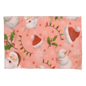 Housse D'oreillers Noël - Père Noël et Snowman (devant)