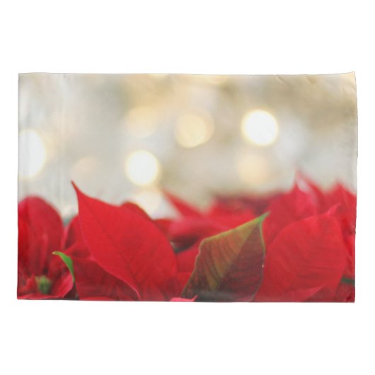 Housse D'oreillers Noël Poinsettia (Dos)
