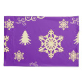 Housse D'oreillers Noël pourpre (Dos)