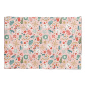 Housse D'oreillers Noël Retro Pastel (Dos)