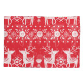 Housse D'oreillers Noël scandinave : Snowflakes & Deer (Dos)