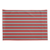 Housse D'oreillers Noir Blanc Rouge Cool Motifs simples (Dos-Droit)