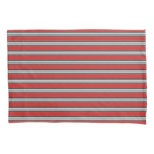 Housse D'oreillers Noir Blanc Rouge Cool Motifs simples (devant-gauche)