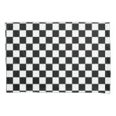 Housse D'oreillers Noir et blanc Checkered (devant)
