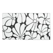 Housse D'oreillers Noir Et Blanc Retro les années 70 Design Graphique (Dos)