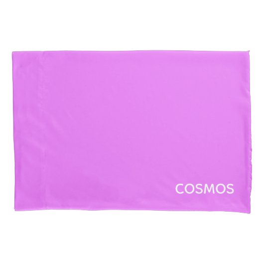 Housse D'oreillers Nom de couleur pourpre cosmos (devant)