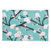 Housse D'oreillers Nom de coutume de branches de cerise (Dos)