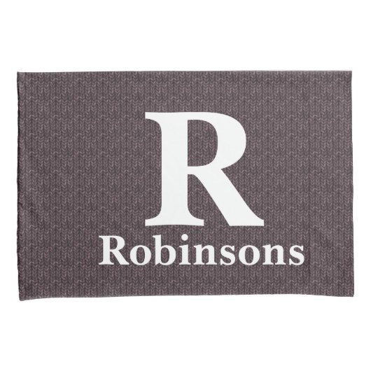 Housse D'oreillers Nom de famille Sweer Pillowcases (devant-Droit)