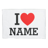 Housse D'oreillers Nom du coeur (devant)