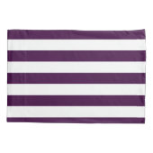 Housse D'oreillers Nom Gold Heart Purple White Stripes Motif (Dos-gauche)