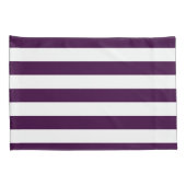 Housse D'oreillers Nom Gold Heart Purple White Stripes Motif (Dos-Droit)