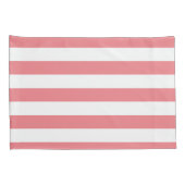 Housse D'oreillers Nom Gold Heart Rose White Stripes Motif (Dos-Droit)