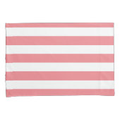 Housse D'oreillers Nom Gold Heart Rose White Stripes Motif (devant-Droit)